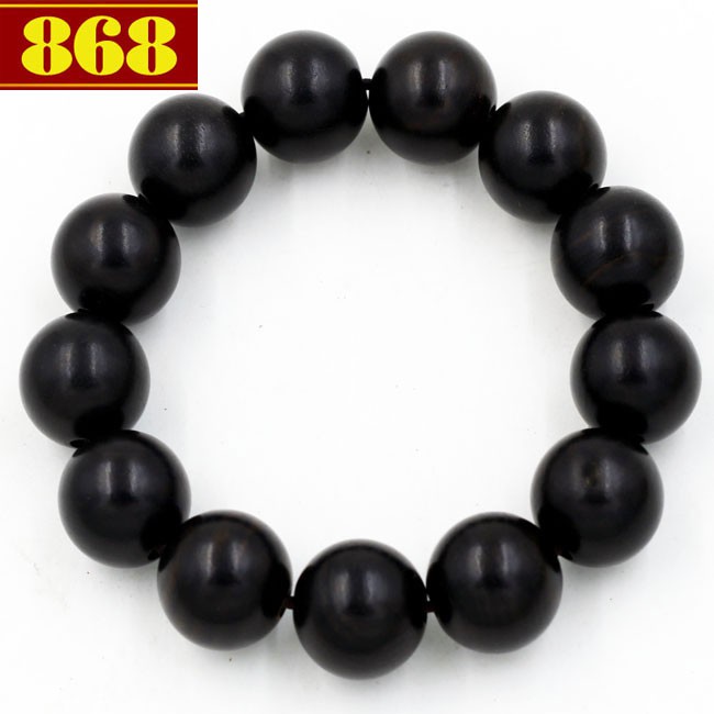 Chuỗi đeo tay gỗ mun 15 ly 13 hạt