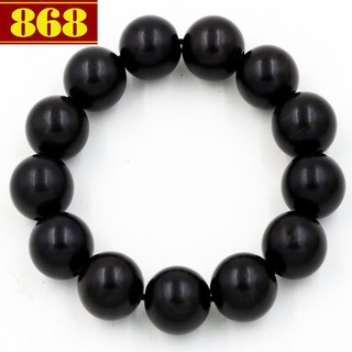 Chuỗi đeo tay gỗ mun 15 ly 13 hạt