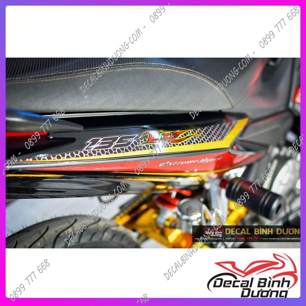 Tem Trùm Exciter 135 Đỏ Đen LC Phối Màu Đẹp Nhất