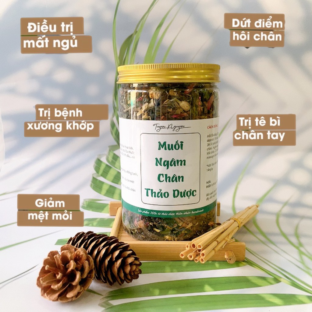 Muối Ngâm Chân Thảo Dược (handmade)- cải thiện đau nhức, giảm mệt mỏi 1KG