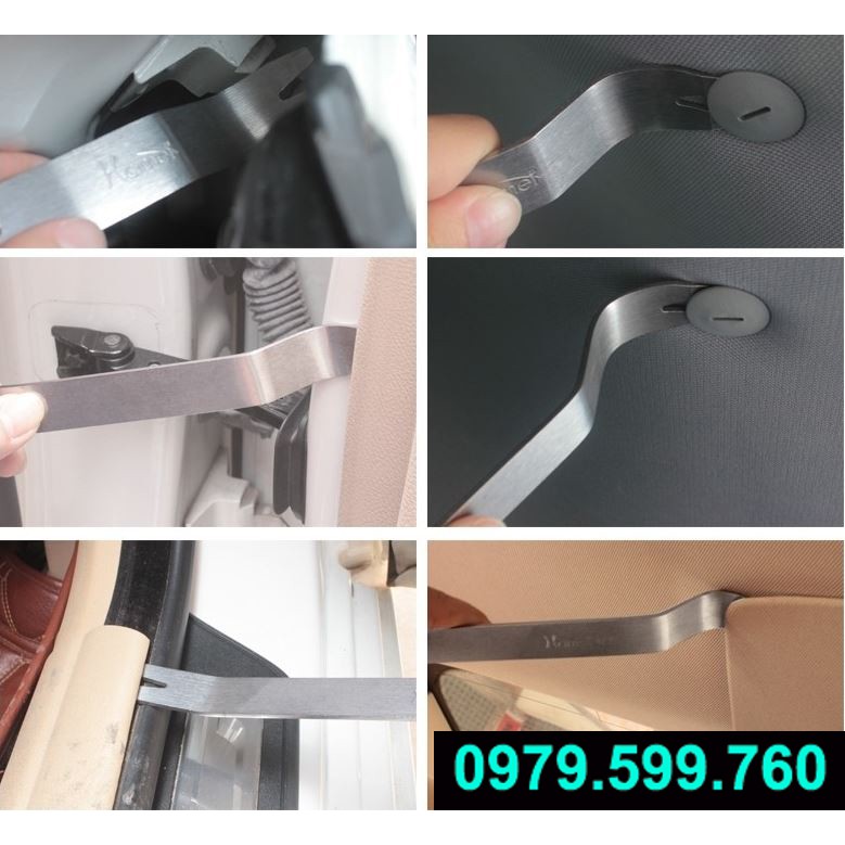 Thanh nạy tapi cửa ô tô, thanh nạy táp lô ô tô inox