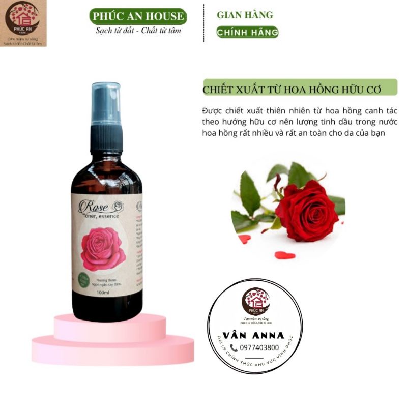 Nước hoa hồng căng bóng da Phúc An House