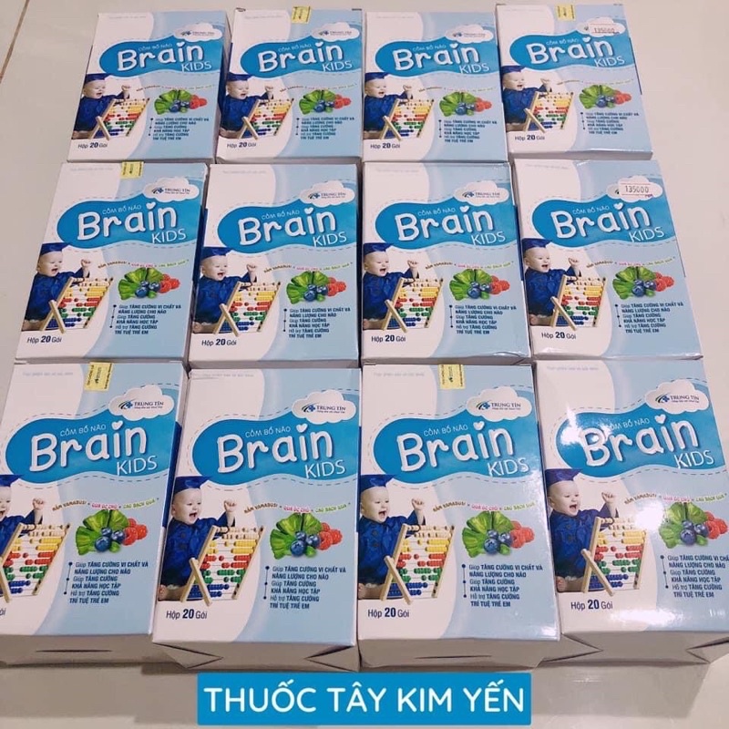 Cốm bổ não BRAIN kids cốm Bổ Não Trẻ Em - Cho Bé Thông Minh Hơn - Hàng Chính hãng