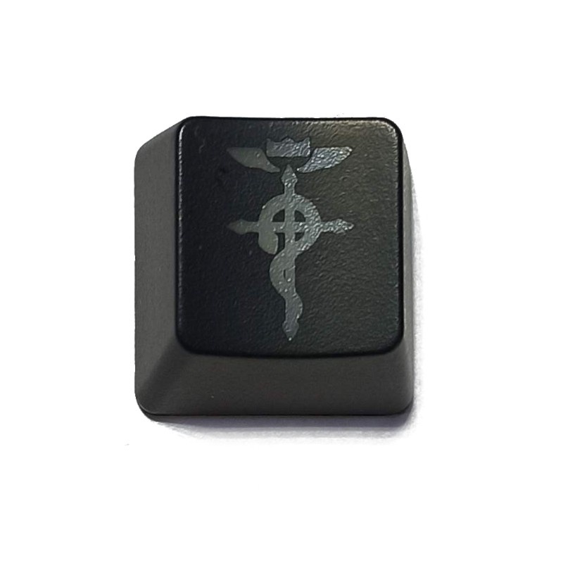 Phím bấm cho bàn phím cơ đèn LED Backlit bằng ABS họa tiết anime Fullmetal Alchemist màu trong mờ R4 DIY