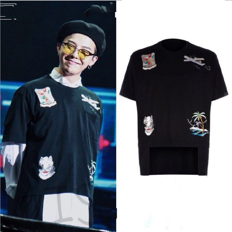 Áo GD BIGBANG Thêu nổi bốn họa tiết - SẴN HÀNG