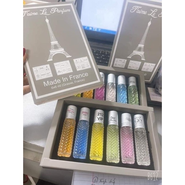 NƯỚC HOA PARIS PHÁP 6 ỐNG