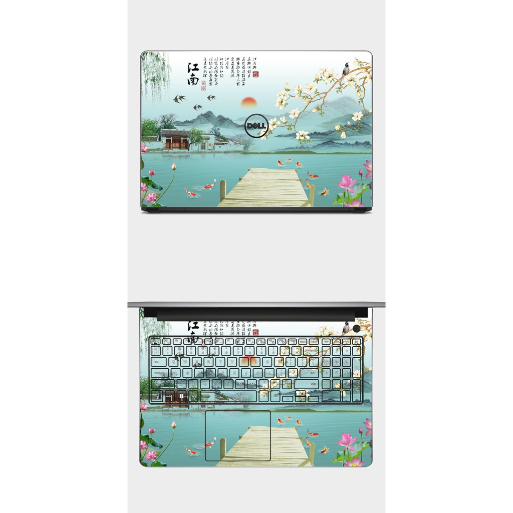 Skin laptop miếng dán laptop mẫu phong thủy decal dán cho HP Dell Asus Acer Lenovo MSI Mác - in theo yêu cầu