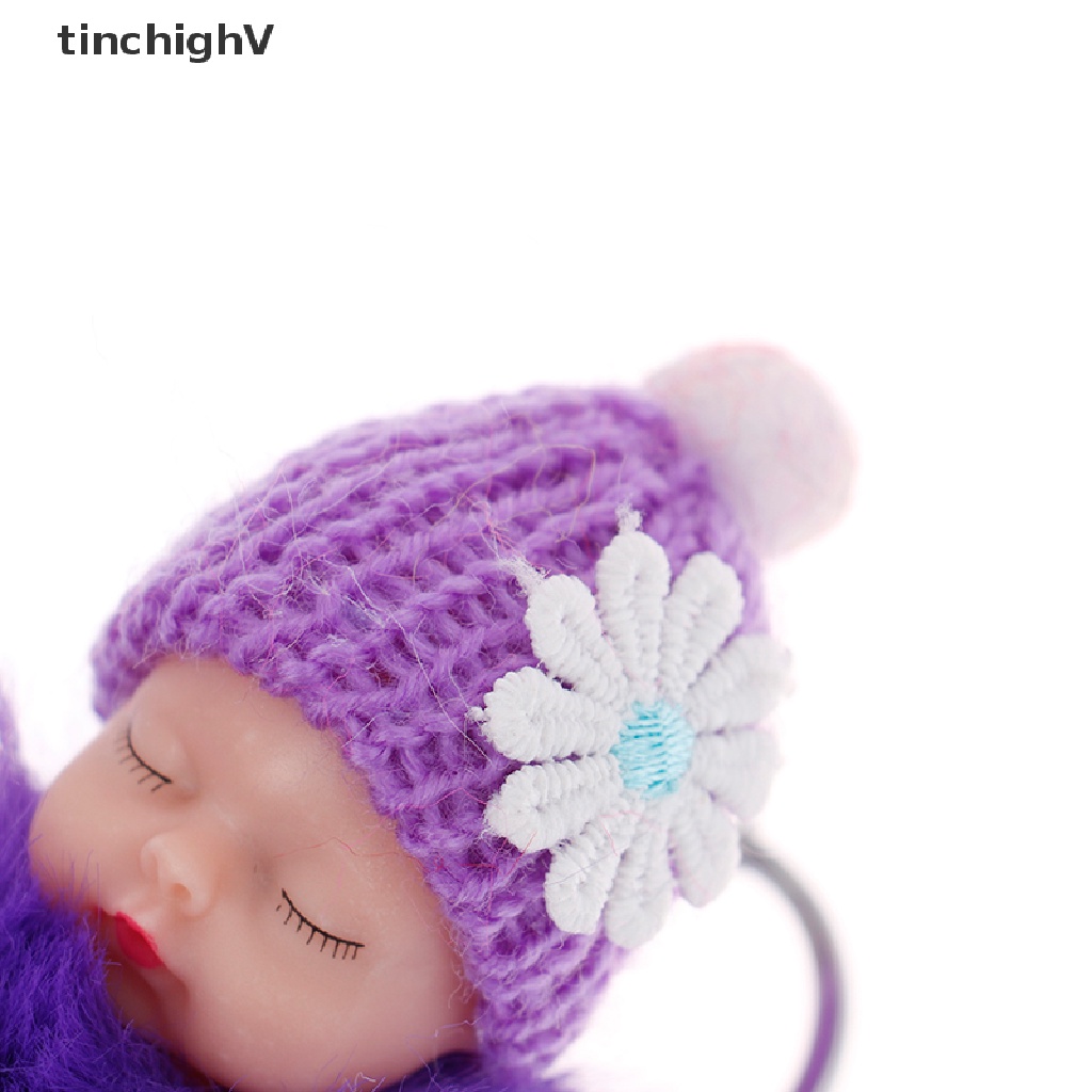 Móc Khóa Búp Bê Em Bé Đang Ngủ Nhồi Bông Dễ Thương