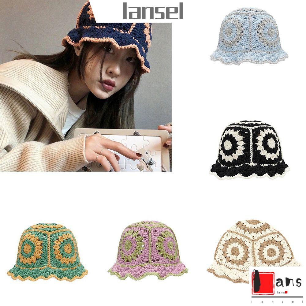 Nón Vành Cotton Đan Len Hở Chóp Nhiều Màu Thời Trang Cho Nữ