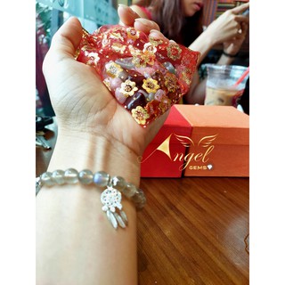 Combo 500 vỏ túi thơm màu đỏ in hình hoa kèm dây rút loại tốt
