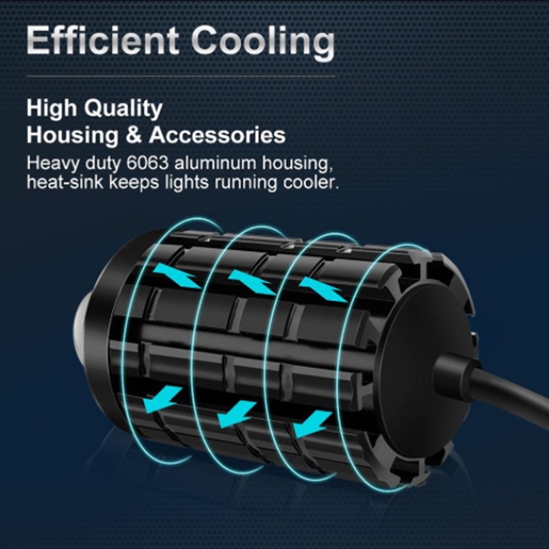 Set 2 Đèn LED Mini Ánh Sáng Trắng Vàng + Vàng Chống Sương Mù Chất Lượng Cao Cho Xe Hơi Xe Máy