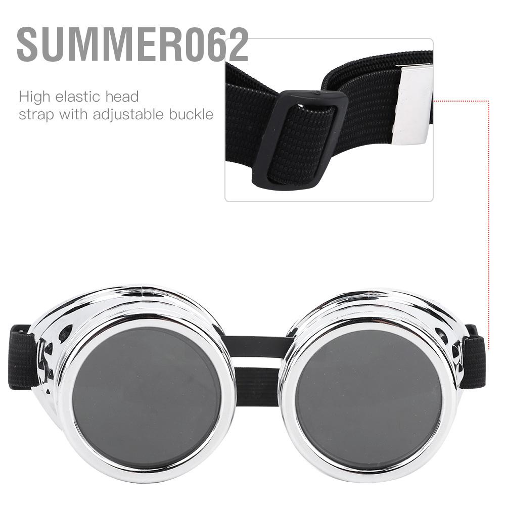 [Hàng Sẵn] Kính Steampunk phong cách ABS Vintage Kính râm hai lớp cho trang trí đạo cụ tiệc tùng【Summer062】