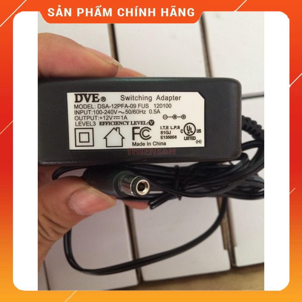 Adapter nguồn DVE 12V 1A chất lượng dailyphukien