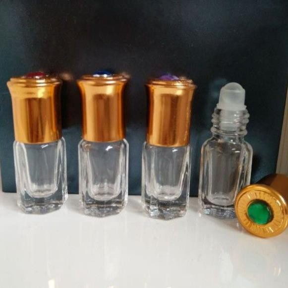 [3ml/6ml] Vỏ Lọ chiết nước hoa Dubai bi lăn Ruby rỗng / chai lọ đựng nước hoa