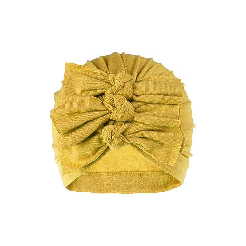 Mũ Trùm Đầu Thắt Nơ Chất Liệu Cotton Mềm Mại Cho Bé