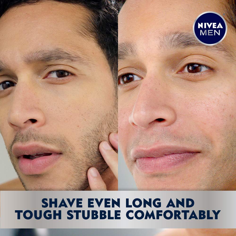Bọt cạo làm mềm râu cho da nhạy cảm Nivea Men Sensitive Skin &amp; Stubble Shave Foam 198g (Mỹ)