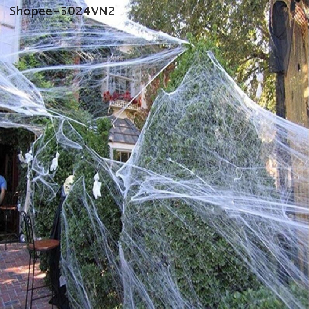 Mạng Nhện Trang Trí Halloween Có Thể Kéo Dài