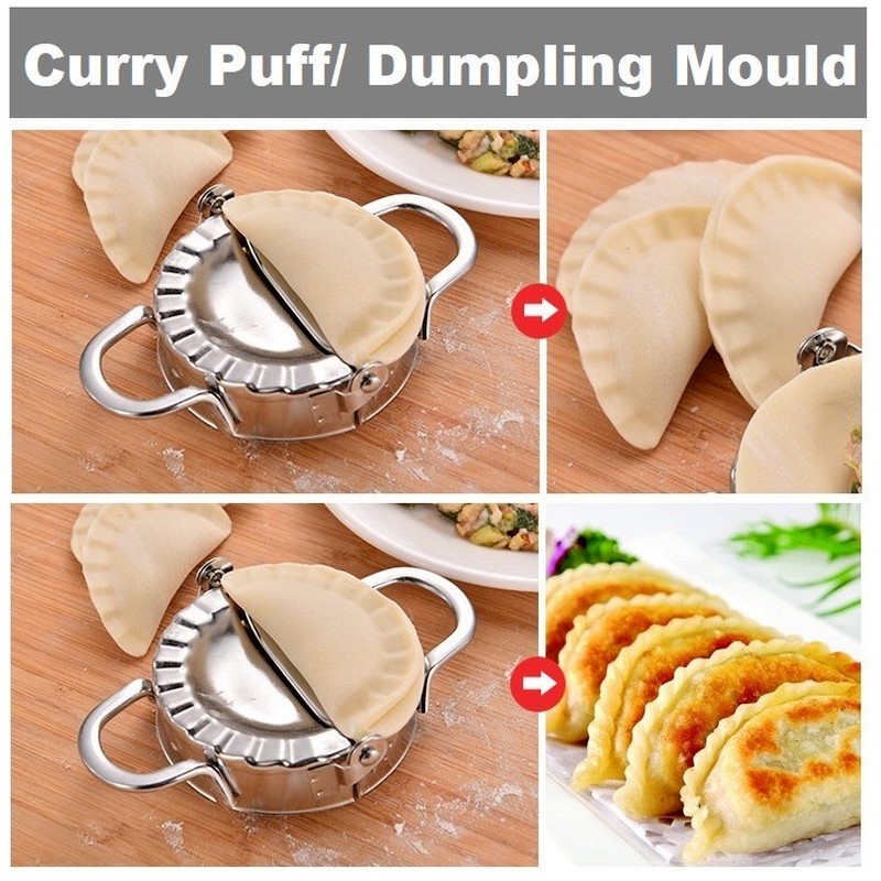 1 Khuôn Làm Sủi Cảo DIY Bằng Thép Không Gỉ Đa Năng Cho Nhà Bếp
