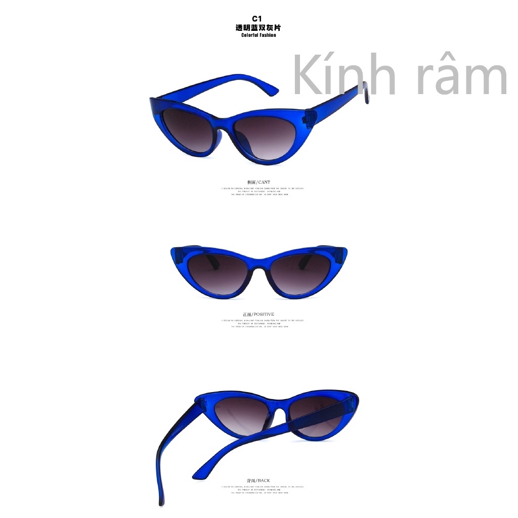 Kính mát hình mắt mèo phong cách cổ điển cho nữ