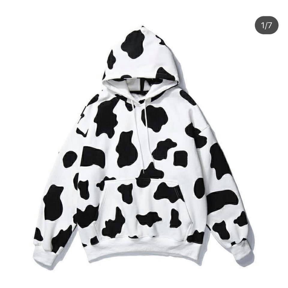 [FREE SHIP]  Áo khoác nỉ bò sữa Chống Nắng Áo hoodie Khóa Kéo form rộng nam nữ Unisex AHD2 ZALO Fashion