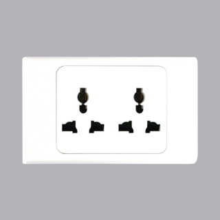 Ổ cắm đôi 3 chấu MPE