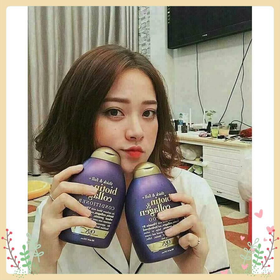 DẦU GỘI XẢ BIOTIN AND COLLAGEN TÍM 385ML