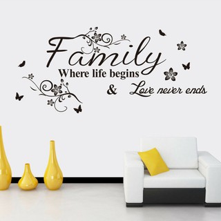Decal Dán Tường Châm Ngôn Về Gia Đình