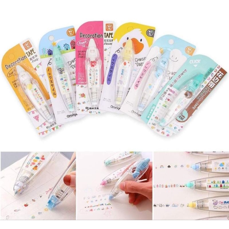 BÚT XÓA KÉO IN HÌNH DỄ THƯƠNG NHIỀU HỌA TIẾT TRANG TRÍ SỔ TAY