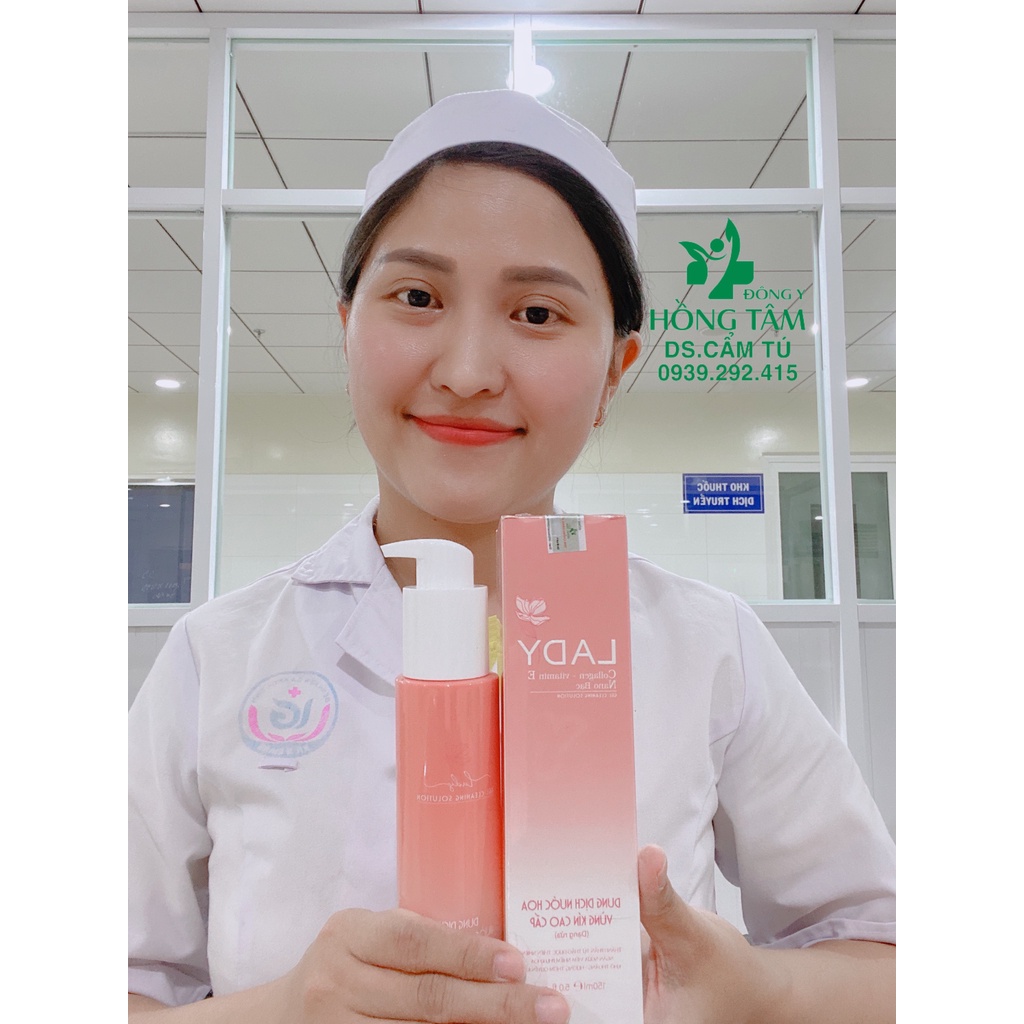 Dung Dịch Vệ Sinh Phụ Nữ LaDy 150ml Thơm Tho Mềm Mại Khô Thoáng Ngừa Viêm