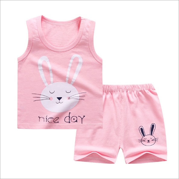 Bộ Sát nách, Ba Lỗ Bé Gái Ninokid1902 Vải Thun cotton Nhiều Màu, Bộ Quần Áo Cho Bé 3 Lỗ Mặc Hè Thoáng Mát