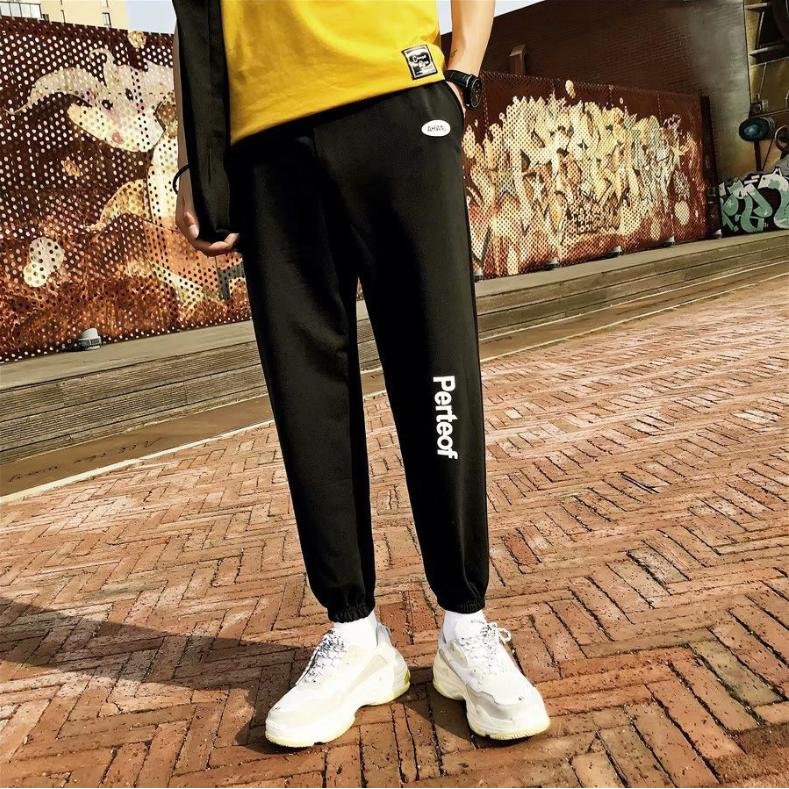 Quần jogger nỉ bông màu đen Perfect phong cách Ullzang thời trang học đường | BigBuy360 - bigbuy360.vn