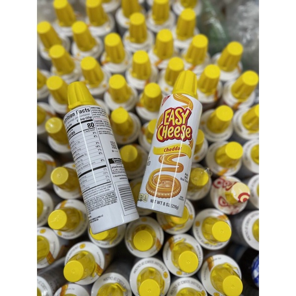 PHÔ MAI XỊT EASY CHEESE CHEDDAR Usa Ăn kiêng ít calo