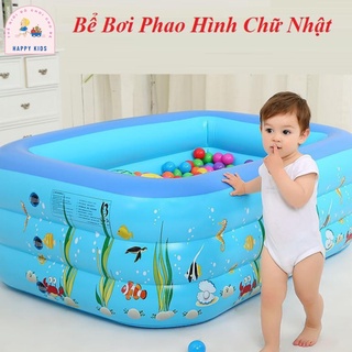 ✔️ Bể Bơi Phao Trong Nhà 3 Tầng Cho Trẻ Em, Hồ Bơi Tắm Cho Bé Dày Dặn, Bền Đẹp, ĐÁY 2 LỚP CHỐNG TRƯỢT