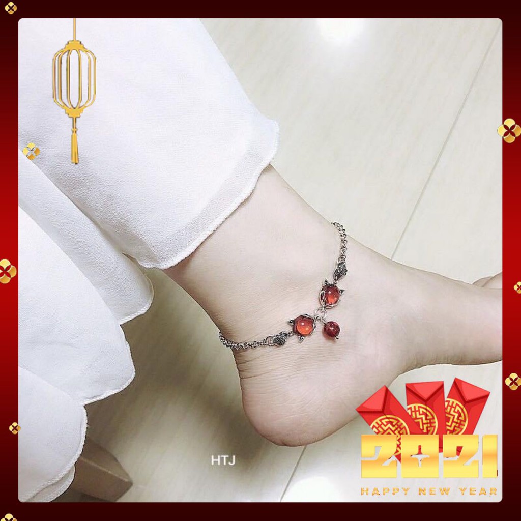 Lắc chân bạc nữ