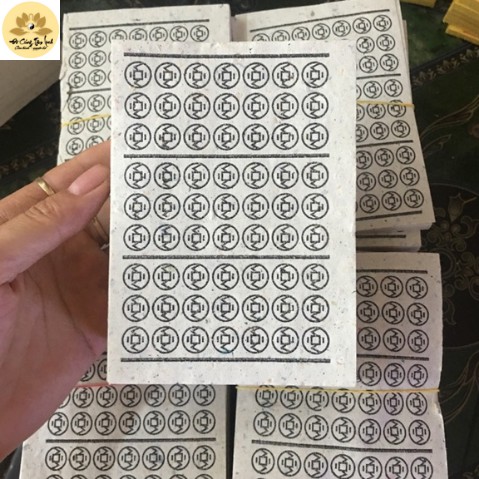 [VÀNG MÃ] Tiền lễ vàng mã (110gr/ Xấp) xu trắng tiền tán