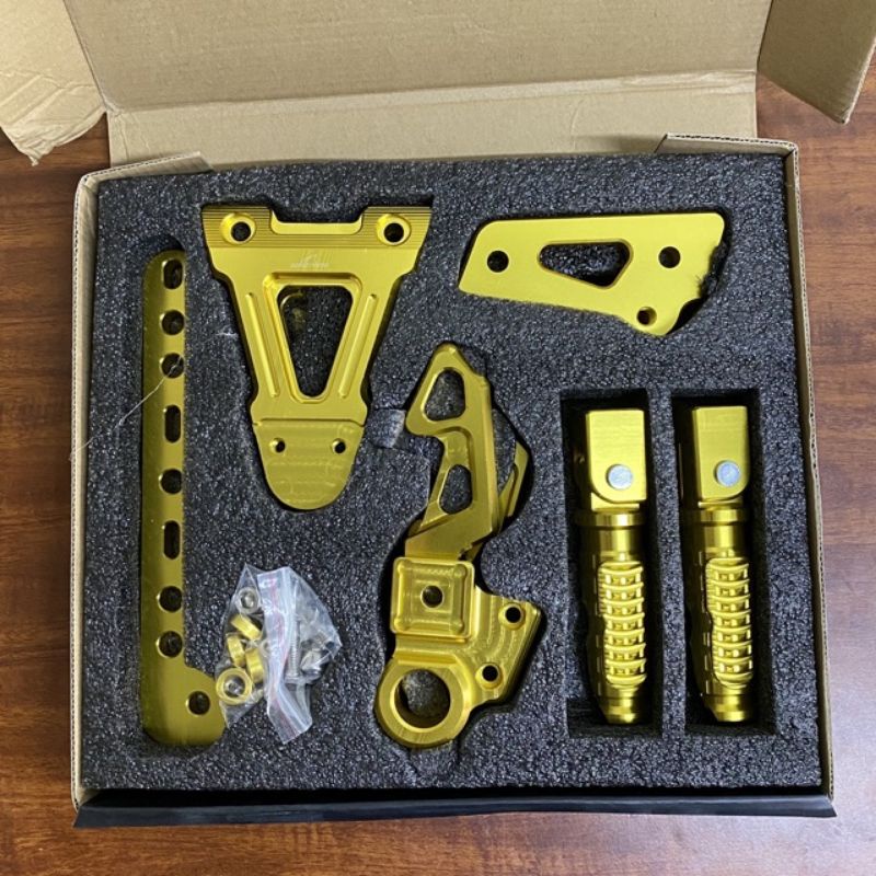 Bộ gác chân Biker chính hãng nhôm CNC sharkpower