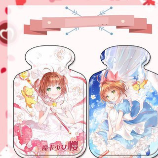 Túi sưởi chườm nóng mini mùa đông cầm tay anime chibi Kimetsu no yaiba Honkai Impact 3 Cardcapture Sakura
