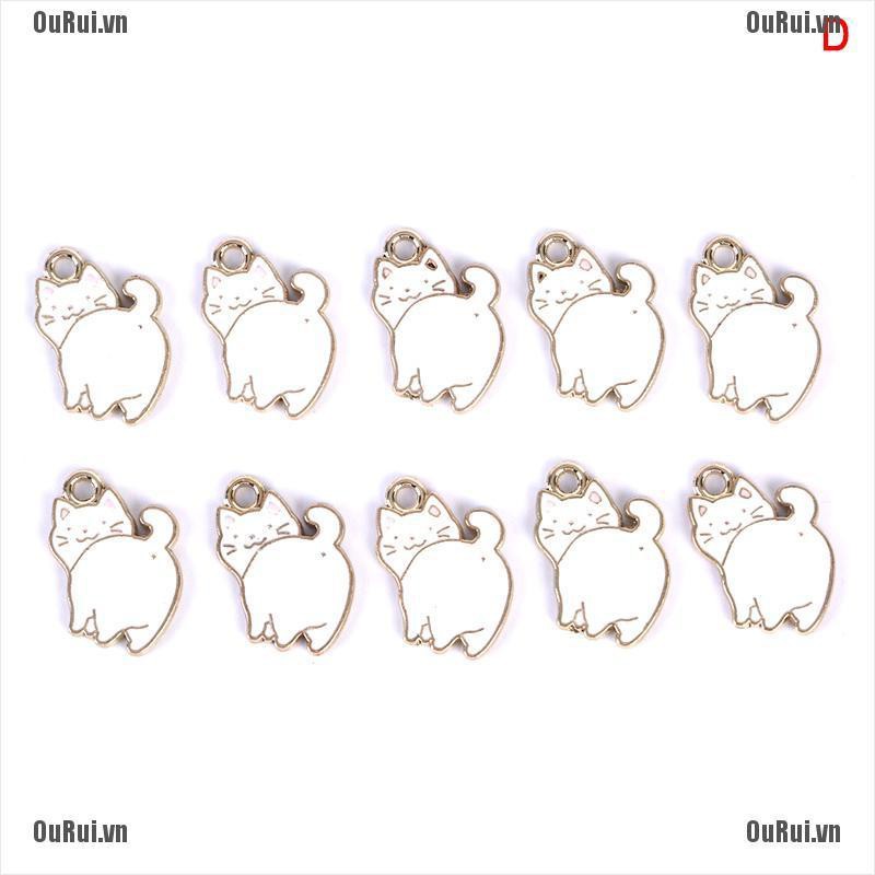 Set 10 Mặt Dây Chuyền Hình Động Vật Dễ Thương Xinh Xắn