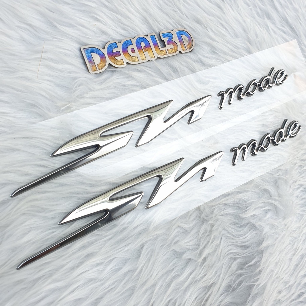 TEM SH MODE 2020 CHỮ NỔI 3D MÀU BẠC HÀNG CAO CẤP SIÊU NÉT - GIÁ 1 CẶP