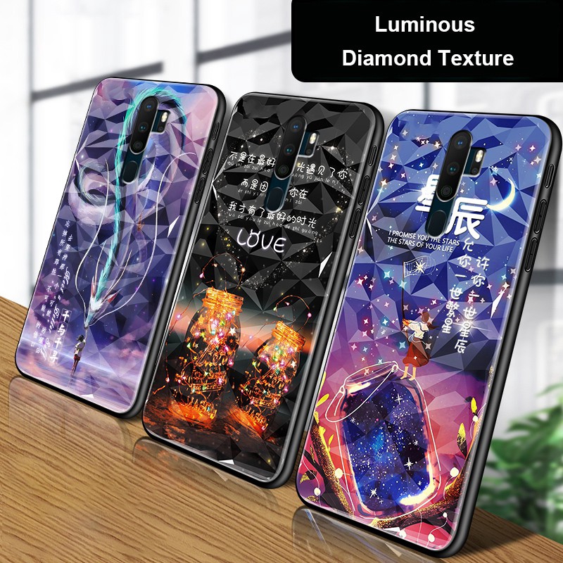 Ốp Lưng Hình Pikachu Dạ Quang Cho Oppo Reno 5 A92 A52 A3S Realme Xt X Realme X2 Pro Realme 2 Pro C1 F9 Realme X50 Pro K3