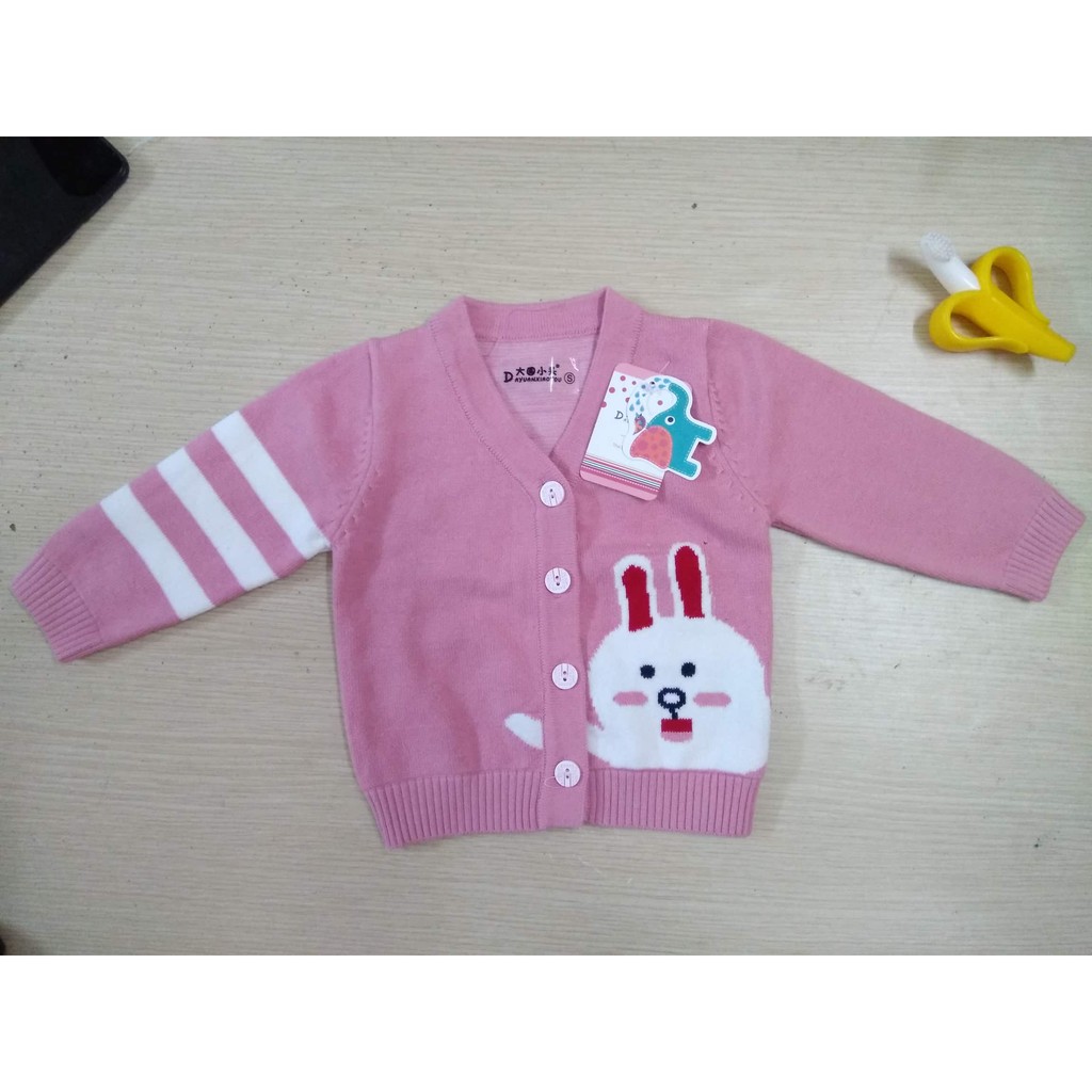 Áo khoác len cài cúc - Loại dày, mềm mịn cho bé 5-15kg