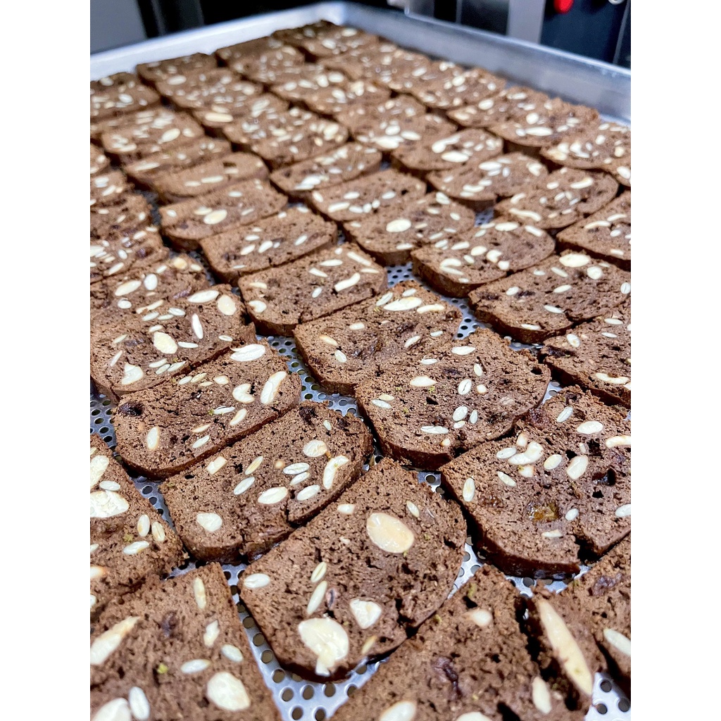 Bánh Biscotti Ăn Kiêng Nguyên Cám Không Đường Hỗ Trợ Giảm Cân Chuẩn Vị Ý (Vani - Chocolate - Matcha) 250g POLINUTS