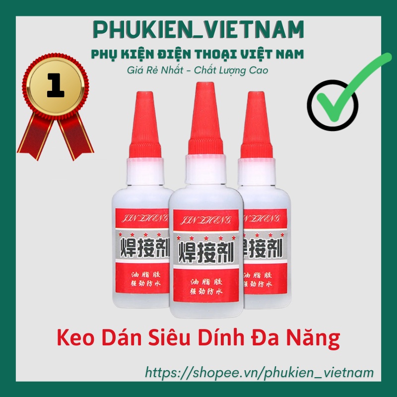 Keo Dán Siêu Dính Đa Năng Mọi Chất Liệu Cực Mạnh - Dán Gỗ Thuỷ Tinh Kim Loại Sắt Gốm Sứ Nhựa Vải