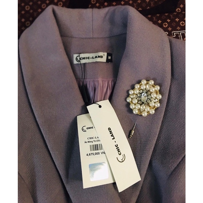 Áo dạ Chicland sz M newtag kèm hoa hãng đầy đủ