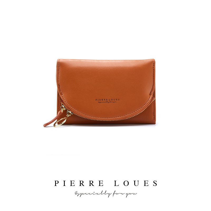 Ví Cầm Tay Pierre Loues Da Pu Cỡ Nhỏ Đựng Thẻ Thời Trang Cho Nữ