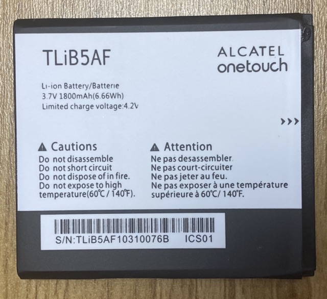 Pin Thay Thế Cho Bộ Phát Wifi 3G 4G Alcatel EE70 và TCL Airtel MW40 Model: TiLB5AF  Li-on 3.7v 1800mAh (6.66Wh)