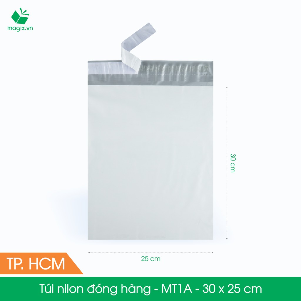 MT1A - 30x25 cm - 500 túi nilon 2 lớp đóng hàng thay thùng hộp carton