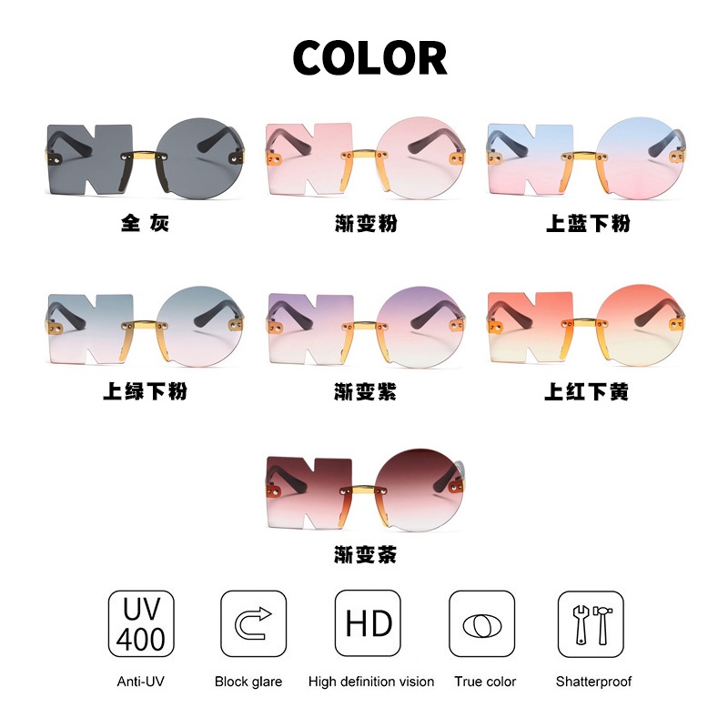 (KIQI-FASHION) COD Hàng Mới Về Kính Mát Thể Thao Không Gọng Chống Tia Uv400 Thời Trang Dành Cho Nam Và Nữ