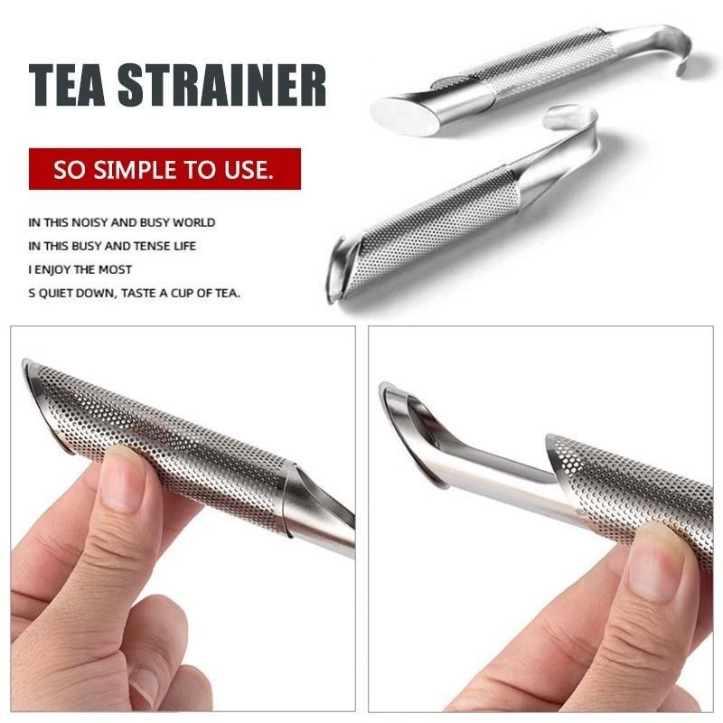 1 Chiếc Ống Lọc Trà Bằng Thép Không Gỉ