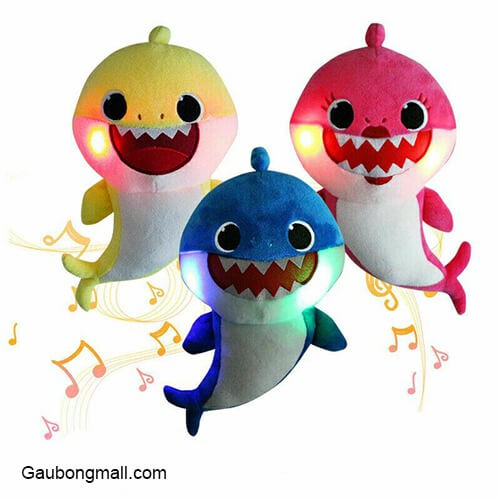Cá mập baby shark dài phát nhạc + Nháy đèn